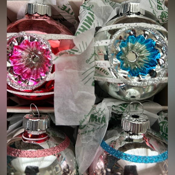 NIB Christopher Radko Presents Shiny Brite Vintage Glass Ornaments, Box of 12 - Picture 4 of 5